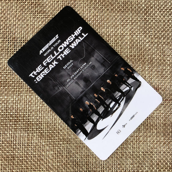 ATEEZ [World Tour THE FELLOWSHIP : BREAK THE WALL] Official Ticket Photocard /+G