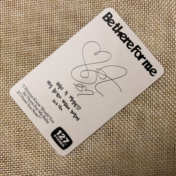 NCT 127 TAEYONG [ Be There For Me ] Official Photocard, Stereo Ver / New / Gift