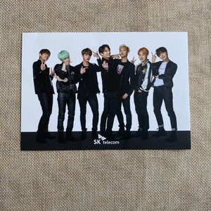 BTS GROUP #3 [SKT] Official Postcard Photocard, Limited / New, Ultra Rare / Gift