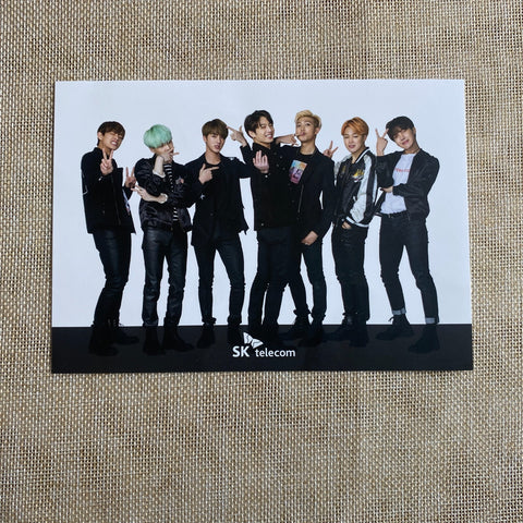 BTS GROUP #3 [SKT] Official Postcard Photocard, Limited / New, Ultra Rare / Gift