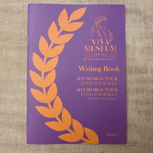 BTS V [ VIVA MUSEUM Exhibition ] Writing Book, RealV / New, Rare / Gift