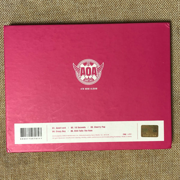AOA [ Good Luck ] Official 4th Mini Album B Ver, CD + Photobook / New