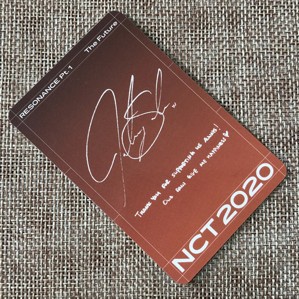 NCT 2020 JOHNNY [RESONANCE Pt.1 Future KIHNO KIT] Official Photocard / Gift