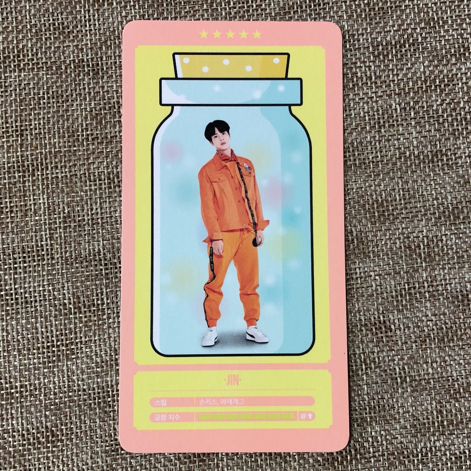 BTS JIN #5 [ 4th Muster Happy Ever After ] Official Cloud Photocard / New / Gift