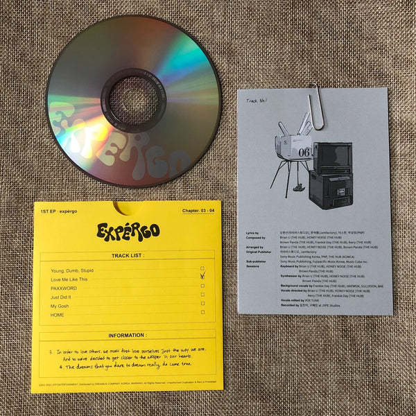 NMIXX [EXPERGO] Official Photobook + CD + Lyrics, 1st EP B Ver / No PC / Gift