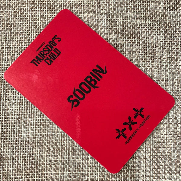 TXT SOOBIN [ Minisode 2 Thursday's Child ] Official Photocard, MESS / New / Gift