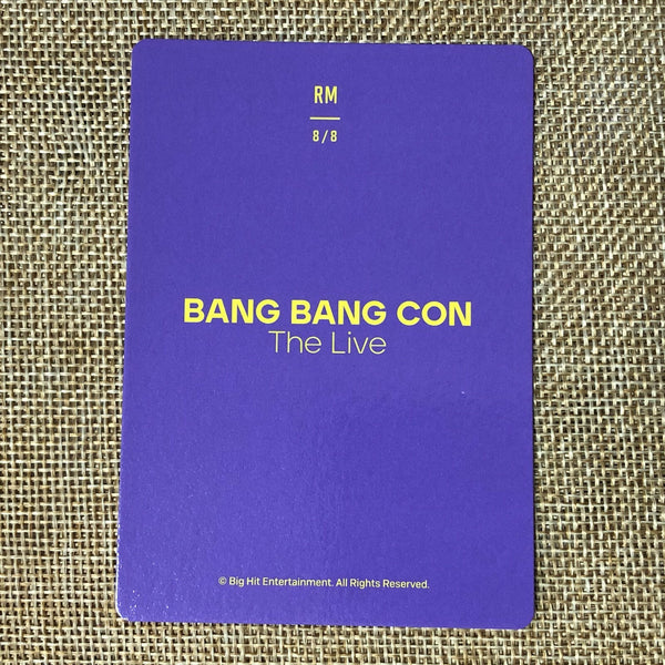 BTS RM 8/8 [ BANG BANG CON The Live ] Official Mini Photocard / New / Gift