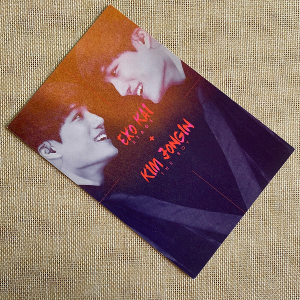 EXO KAI #2 [2014 Calendar Make Me Wanna Loose] Official Postcard / Mint, Rare