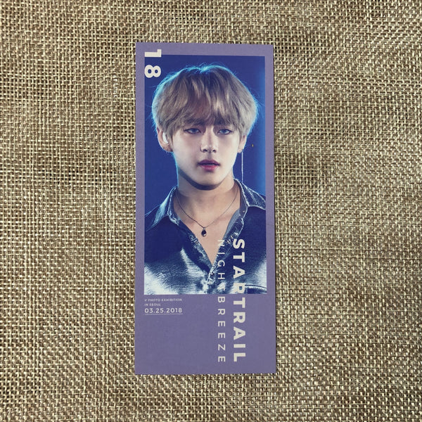BTS V Taehyug [ STARTRAIL Exhibition ] Official Photo Ticket / New, Rare/ Gift