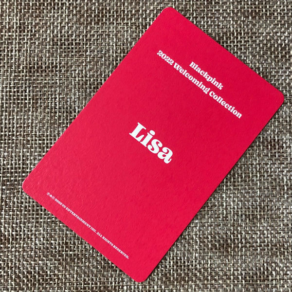 BLACKPINK LISA [ 2022 Welcoming Collection ] Official Photocard / New / Gift