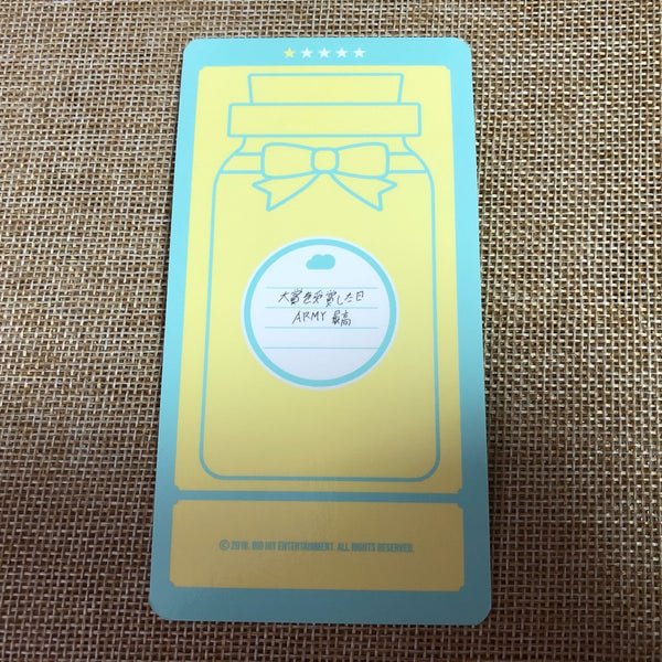 BTS SUGA #1 [4th Muster Happy Ever After JAPAN] Official Cloud Photocard / Gift