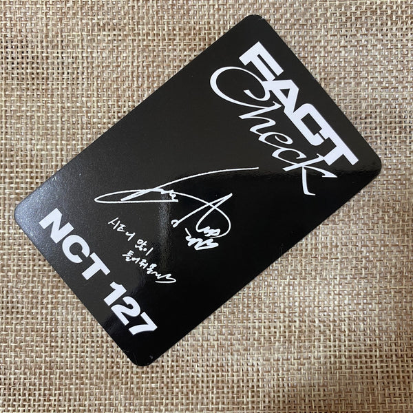 NCT 127 YUTA [ Fact Check ] Official Photocard, Exhibit Ver. / New, Rare / Gift