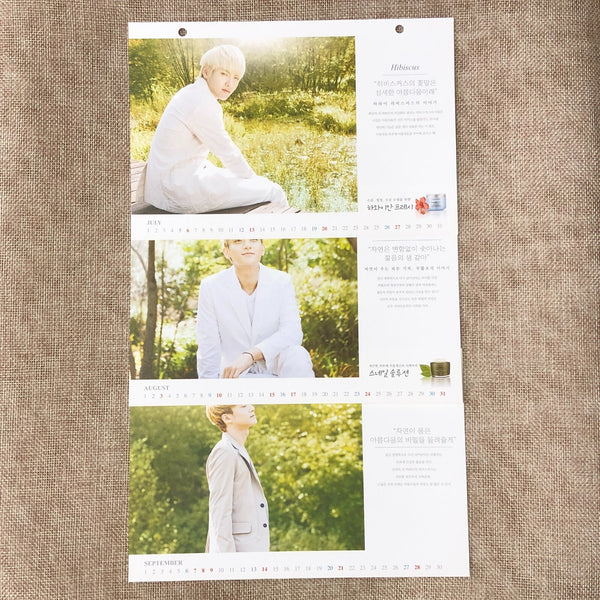EXO [ EXO-K EXO-M Nature Republic ] Official Limited Calendar / New / Gift