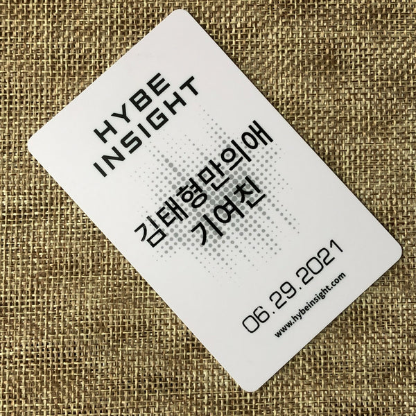 BTS V TAEHYUNG [ Hybe Insight ] Official Photocard Ticket / New / Gift