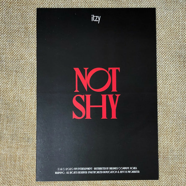 ITZY GROUP [NOT SHY] Official Pre Order Benefit Limited WANTED Poster Set / Gift