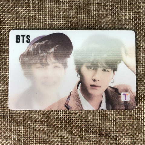 BTS SUGA [2020 CU T-Money] Official Lenticular Transparent Photocard / Gift