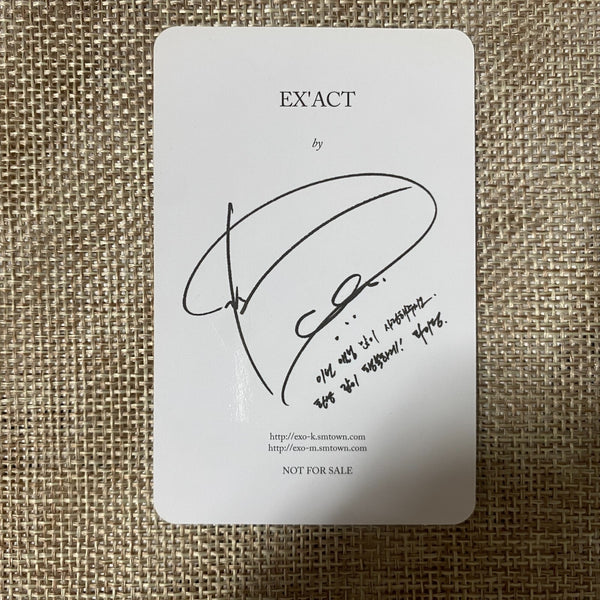 EXO D.O. #2 [ EXACT EX'ACT ] Official Photocard, 3rd Monster / New, Rare / Gift