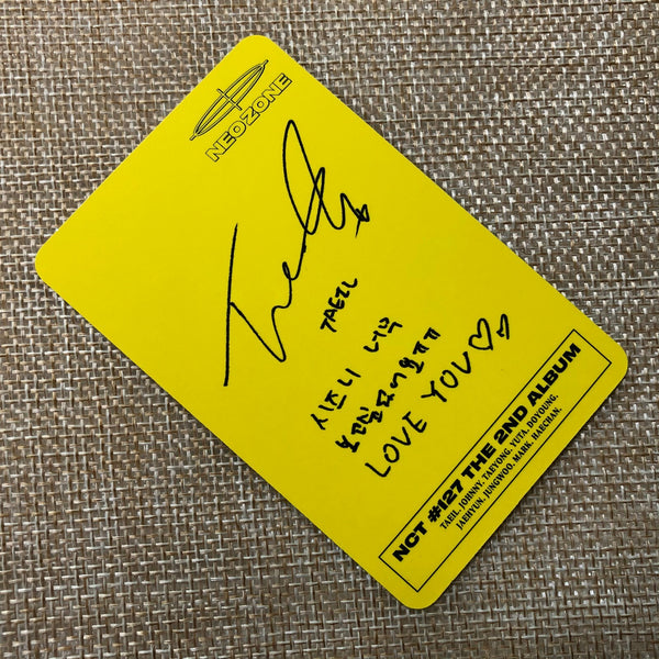 NCT 127 TAEIL N Ver. [ NEO ZONE ] Official Photocard, 2nd Album / New / Gift