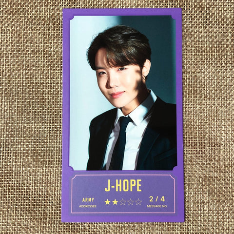 BTS J-HOPE 2/4 [BANG BANG CON The Live] Official Message Photocard / New / Gift