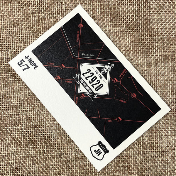 BTS J-HOPE 5/7 [ ARMY 2nd Muster ZIP CODE 22920 Official Mini Photocard ] NEW/+G
