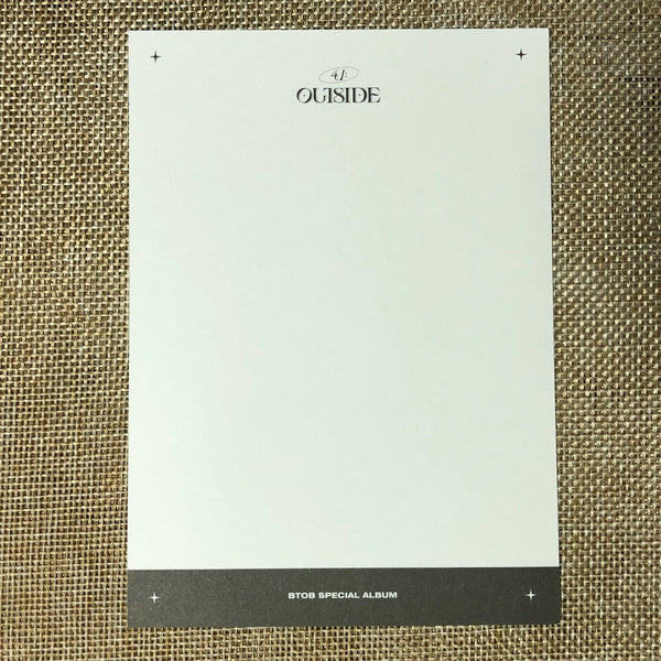 BTOB 4U LEE CHANGSUB [OUTSIDE] Official Postcard, Special Silent Ver / Gift