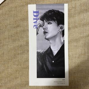 BTS SUGA [2019 Fistbump Exhibition in Seoul] Dive Photo Ticket / New, Rare /+G