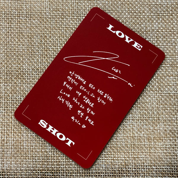 EXO KAI #2 [LOVE SHOT] Official Photocard, 5th Repackage Album / New, Rare /+G
