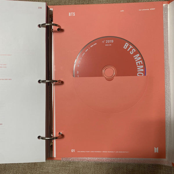 BTS [ Memories of 2019 ] Official DVD Set, Korean, No PC / Mint, Rare / Gift