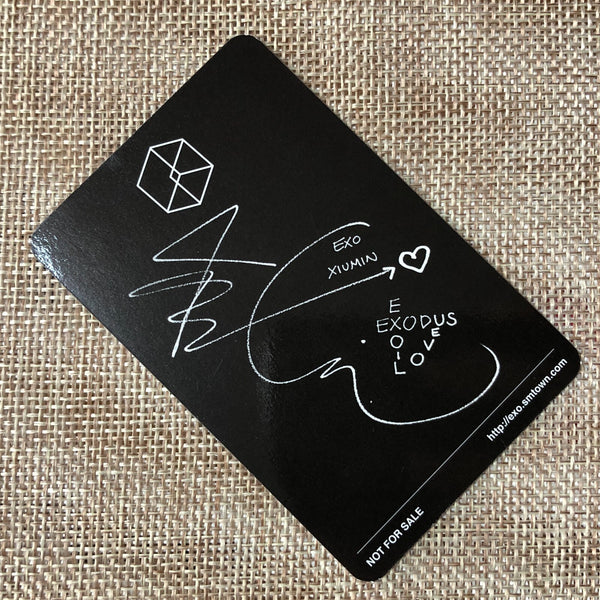 EXO XIUMIN [ EXODUS ] Official Photocard, 2nd Album Chinese Ver. / New / Gift