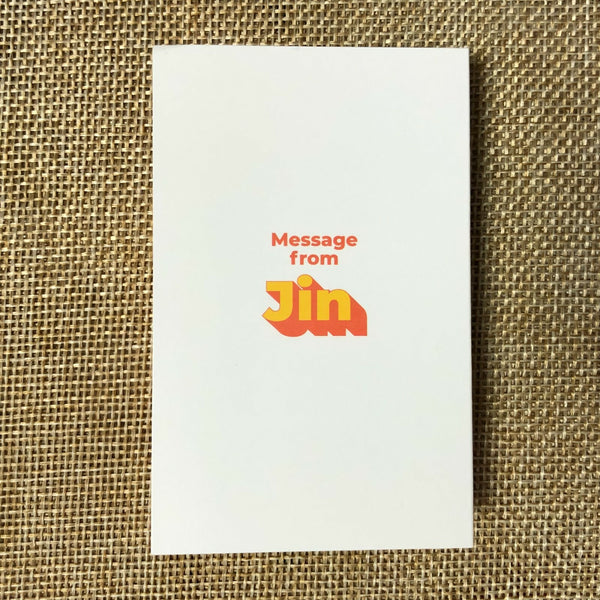 BTS JIN [ Butter ] Official Folded Message Card Photocard / New / Gift