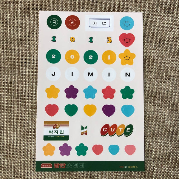 BTS GROUP [ 2021 Season's Greetings ] Official Sticker Set / New / Gift