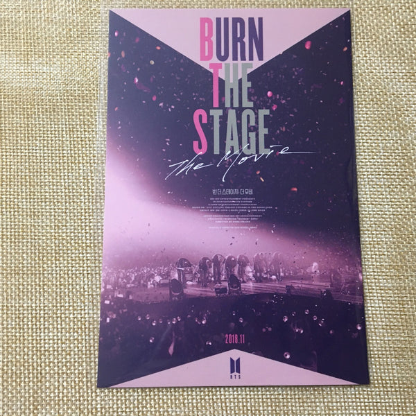 BTS Movie [ Burn The Stage ] Official Postcard / New / Gift