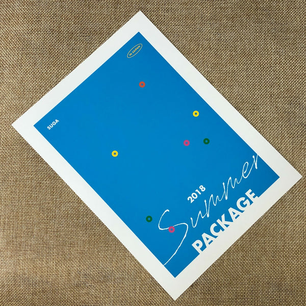 BTS SUGA [Summer Package 2018 in Saipan] Official Mini Poster Postcard / Gift