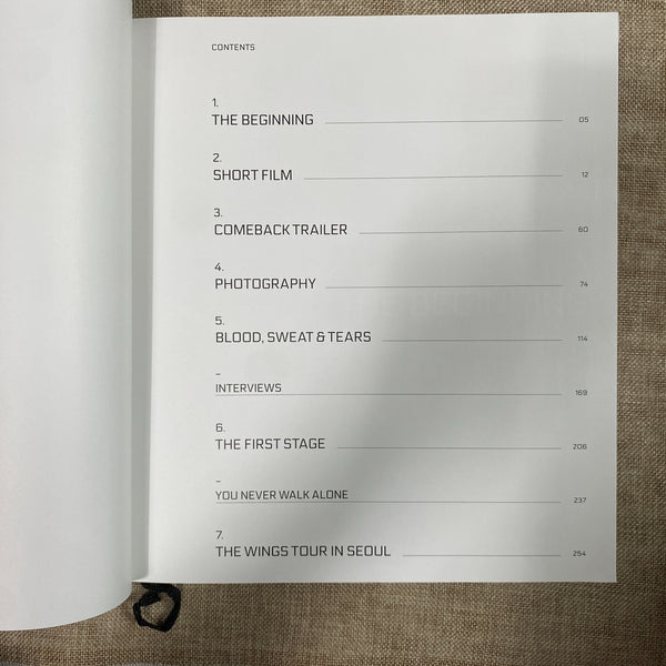 BTS GROUP [ WINGS Concept Book, Photobook  ] 267x309 mm, 312p / Good, Rare /Gift