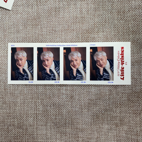 BTS J-HOPE [ 2021 Holiday Little Wishes ] Official 4 cut photocard /New, Rare/G