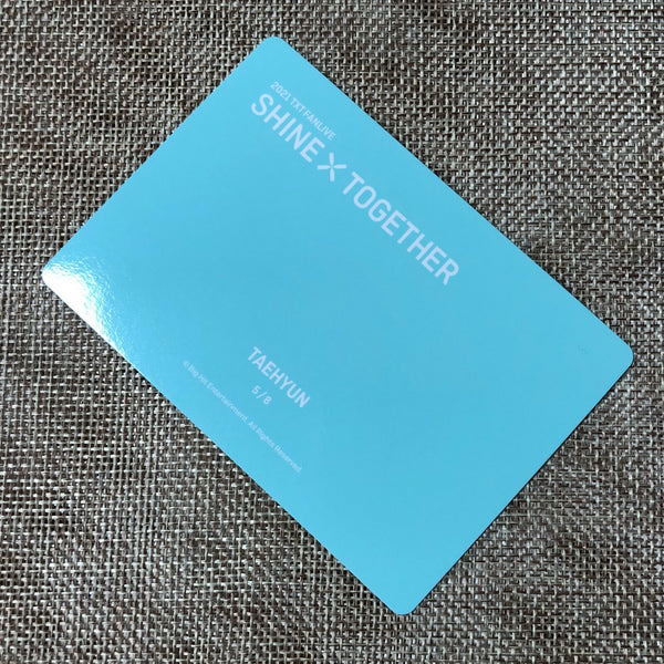 TXT TAEHYUN 5/8 [2021 Shine Together Fanlive] Official Mini Photocard / Gift
