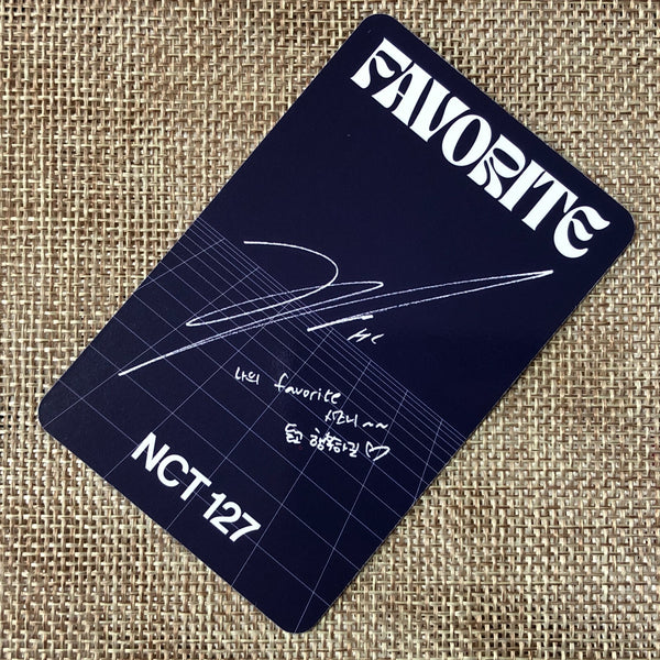 NCT 127 HAECHAN [FAVORITE Repackage KIHNO Poetic] Official Photocard / Gift