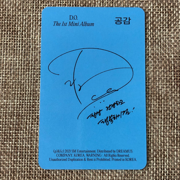 EXO D.O. [ Empathy ] Official Photocard, 1st Mini Solo / New / Gift