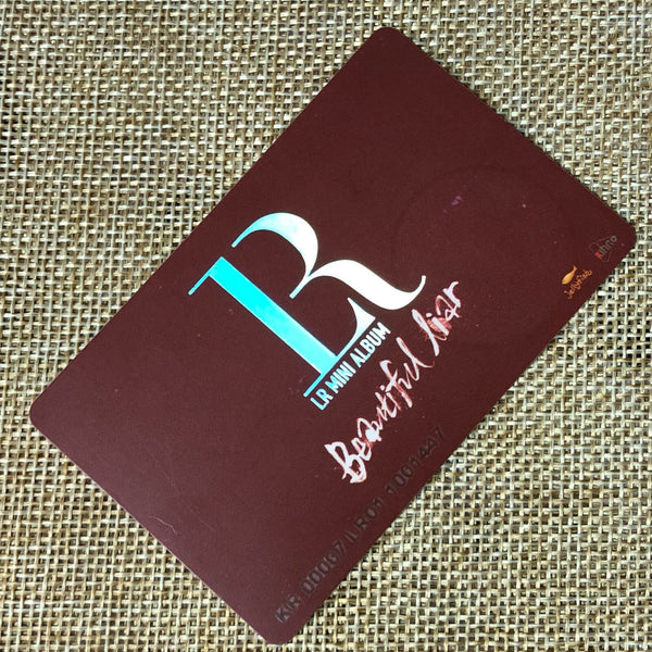 VIXX LR [Beautiful Lair] Official Smart Music Card, 1st Mini Album / New, Rare