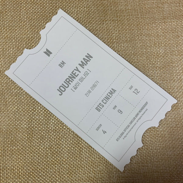 BTS RM [ ARMY.ZIP Fanclub KIT Cinema ] Official Photocard / New / Gift