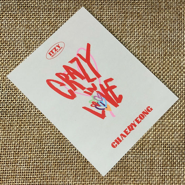 ITZY CHAERYEONG #2 [CRAZY IN LOVE] Official Polaroid Photocard, 1st Album / Gift