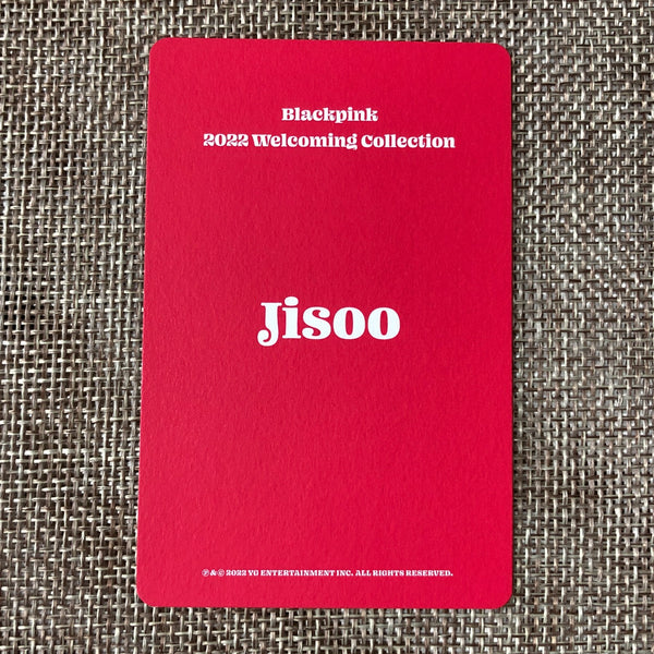 BLACKPINK JISOO #1 [ 2022 Welcoming Collection ] Official Photocard / New / Gift