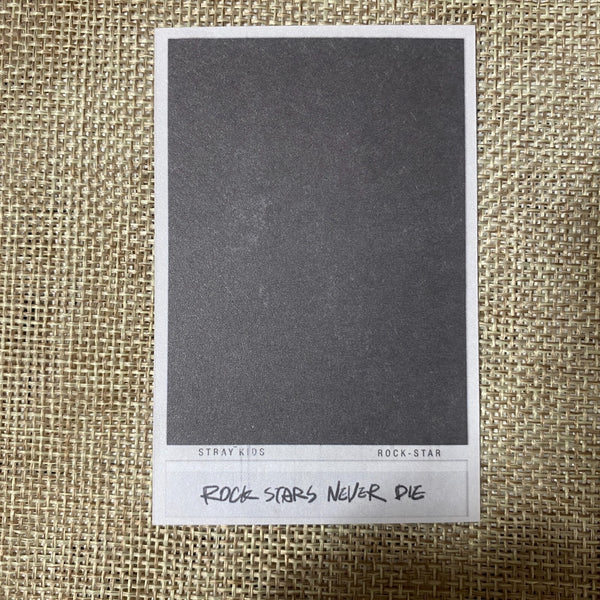 STRAY KIDS BANGCHAN [ Rock Star ] Official Limited Photocard, POB / New / Gift