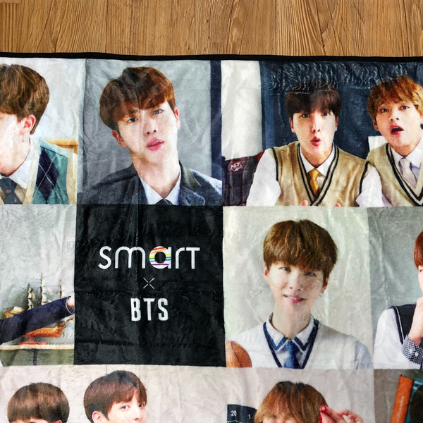 BTS GROUP [BTS X Smart Uniform] Promotional Official Blanket / New, Rare / Gift