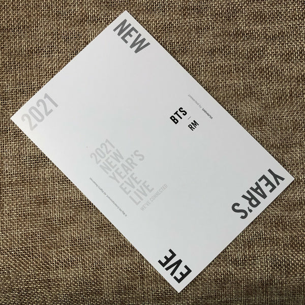 BTS RM [ 2021 NEW YEAR'S EVE LIVE ] Official Postcard / New / Gift