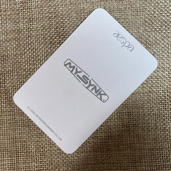 AESPA GISELLE [2022 FAN MEETING MY SYNK. Bracelet] Official Photocard / Gift