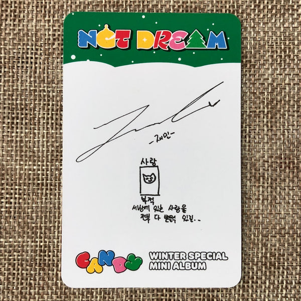 NCT DREAM JAEMIN [Winter Special Candy] Official Photocard, Photobook Ver / Gift
