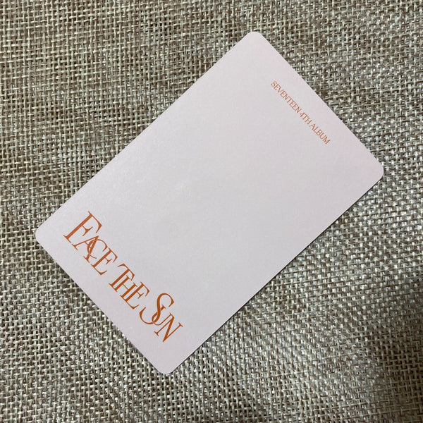 SEVENTEEN JUN #1 [Face the Sun] Official Photocard, Carat Ver. 4th / New / Gift