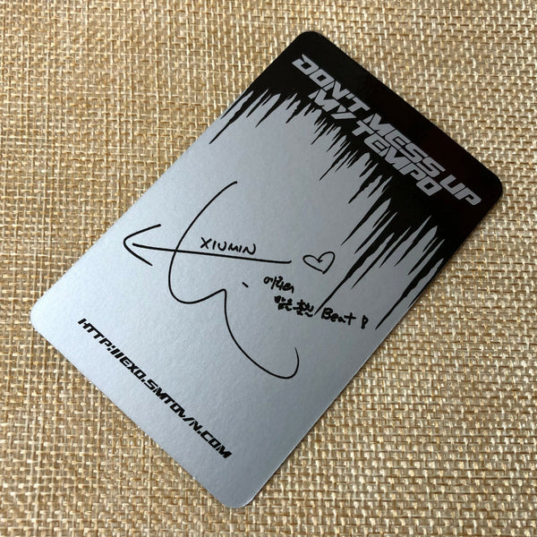 EXO XIUMIN [Don't mess up My Tempo] Official Photocard, Moderato 5th Album /+G
