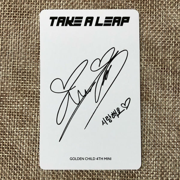 GOLDEN CHILD BOMIN [ TAKE A LEAP ] Official Photocard, A Ver. / New / Gift